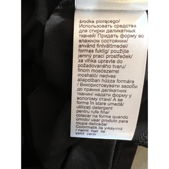 Venus Black Party Dress Large Mini Sheath Gold Accent Necklace Straps Stretch - Picture 16 of 16